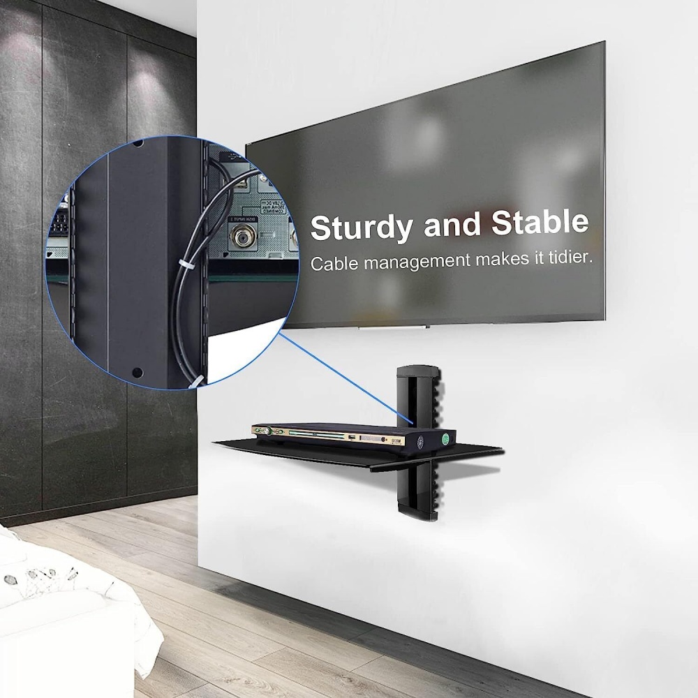 Tv wall mount shop with xbox shelf